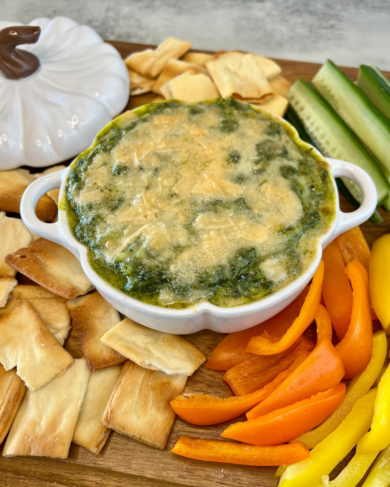 Greek Yogurt Spinach Dip Spoonful of Si