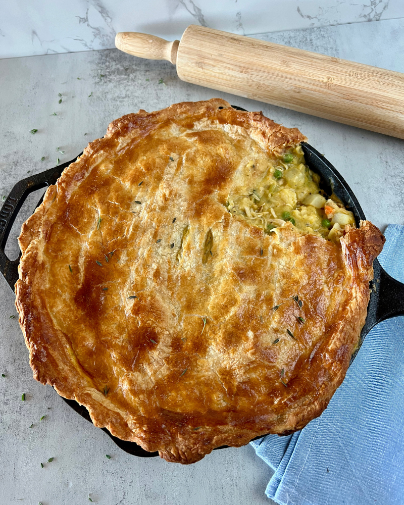 Frozen Cauliflower Crust Chicken Pot Pie